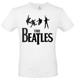 Men's T-Shirt THE BEATLES BOLD White фото