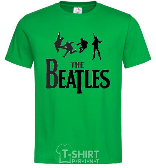 Men's T-Shirt THE BEATLES BOLD kelly-green фото