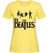 Women's T-shirt THE BEATLES BOLD cornsilk фото