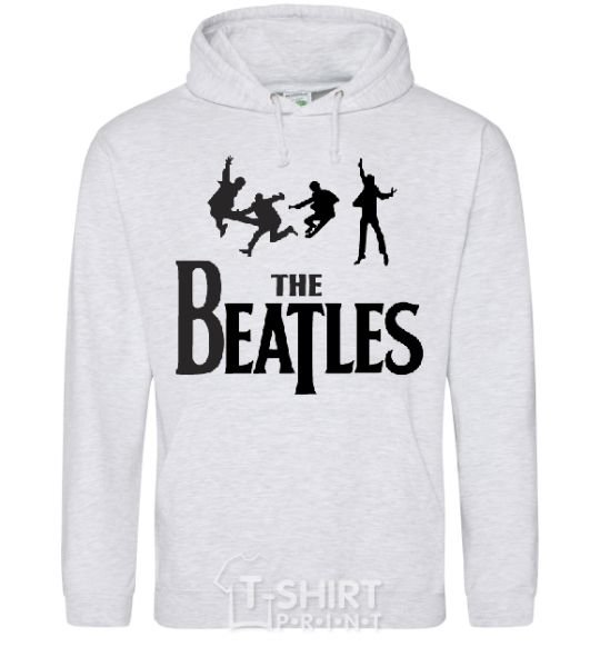 Men`s hoodie THE BEATLES BOLD sport-grey фото