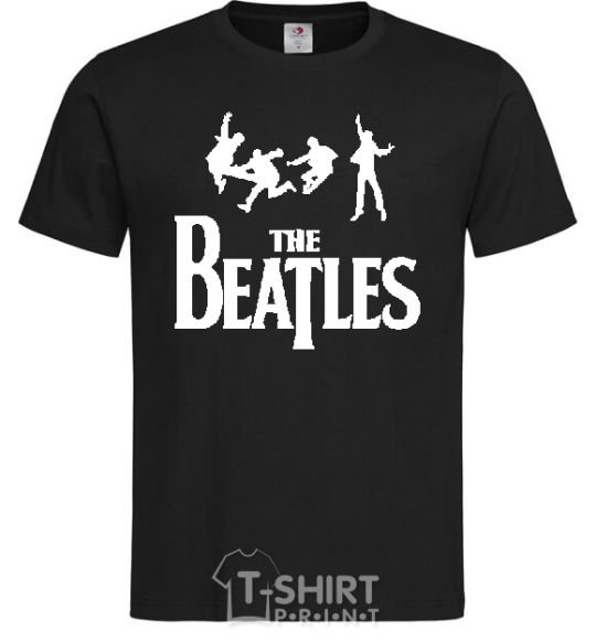 Men's T-Shirt THE BEATLES BOLD black фото