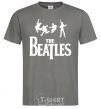 Men's T-Shirt THE BEATLES BOLD dark-grey фото