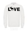 Sweatshirt DEER LOVE White фото