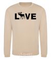 Sweatshirt DEER LOVE sand фото