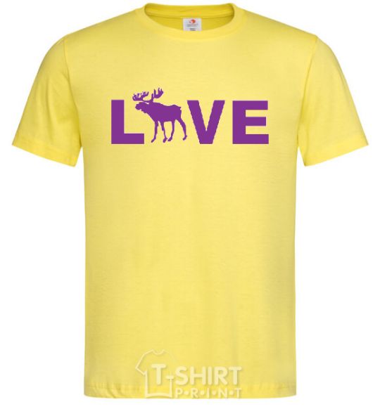 Men's T-Shirt DEER LOVE cornsilk фото