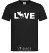 Men's T-Shirt DEER LOVE black фото