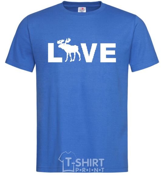 Men's T-Shirt DEER LOVE royal-blue фото