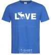 Men's T-Shirt DEER LOVE royal-blue фото