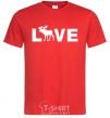 Men's T-Shirt DEER LOVE red фото