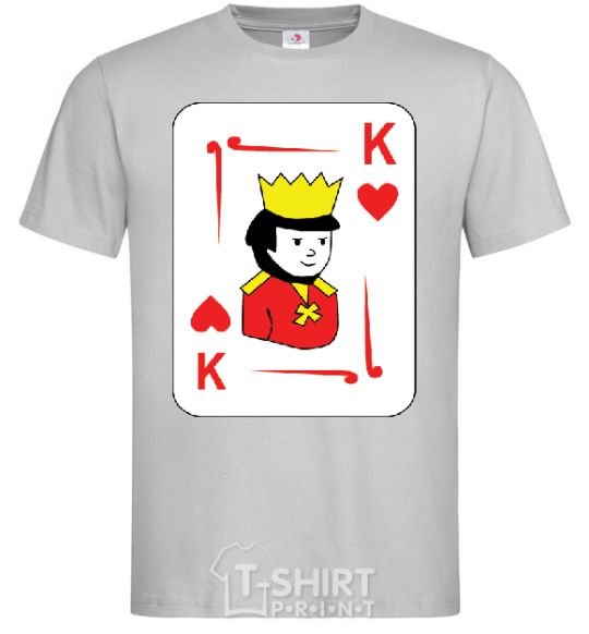 Men's T-Shirt KING+ grey фото