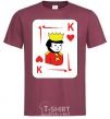 Men's T-Shirt KING+ burgundy фото