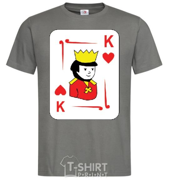 Men's T-Shirt KING+ dark-grey фото