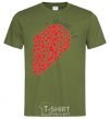 Men's T-Shirt I LOVE HER 1/2 Heart millennial-khaki фото