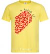 Мужская футболка I LOVE HER 1/2 Heart Лимонный фото