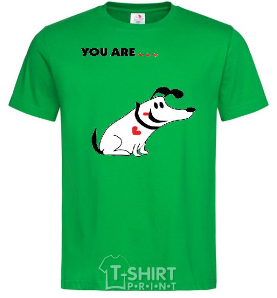 Men's T-Shirt YOU ARE.... kelly-green фото