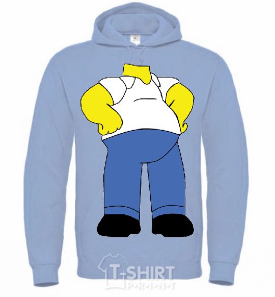 Men`s hoodie GOMER CYPSON image sky-blue фото