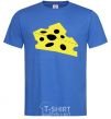 Men's T-Shirt CHEESE+ royal-blue фото