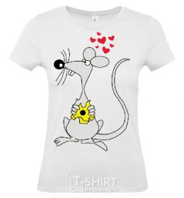 Women's T-shirt +MOUSE White фото