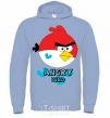 Men`s hoodie ANGRY BIRD+ sky-blue фото
