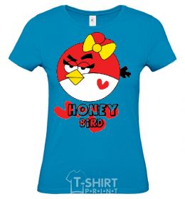 Women's T-shirt +HONEY BIRD sky-blue фото