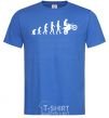 Мужская футболка MOTOCROSS EVOLUTION Ярко-синий фото
