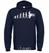 Men`s hoodie MOTOCROSS EVOLUTION navy-blue фото