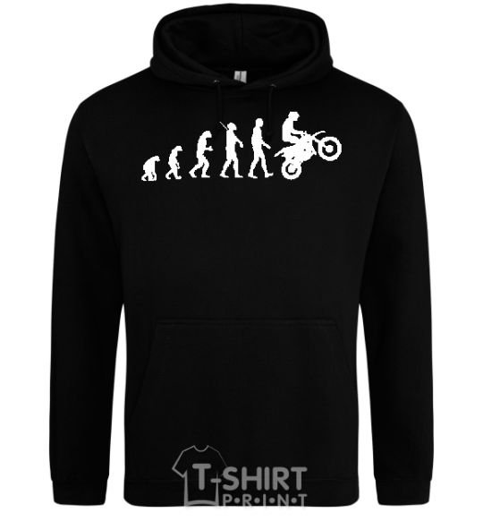 Men`s hoodie MOTOCROSS EVOLUTION black фото