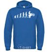 Men`s hoodie MOTOCROSS EVOLUTION royal фото