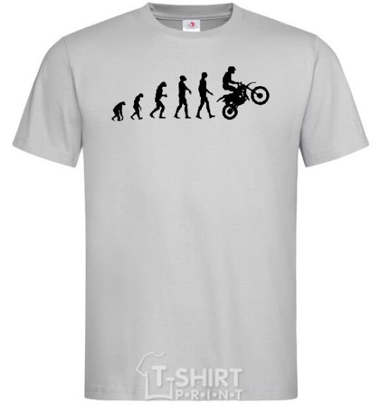 Мужская футболка MOTOCROSS EVOLUTION Серый фото