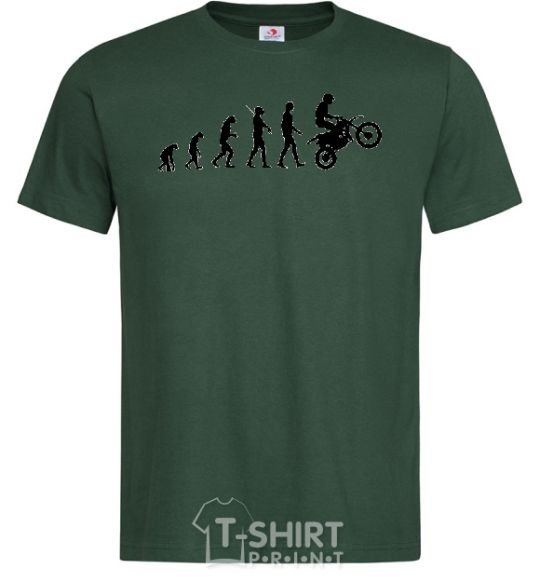 Мужская футболка MOTOCROSS EVOLUTION Темно-зеленый фото