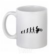 Ceramic mug MOTOCROSS EVOLUTION White фото