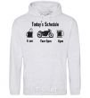 Men`s hoodie MOTORCYCLE DAY sport-grey фото