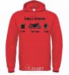 Men`s hoodie MOTORCYCLE DAY bright-red фото