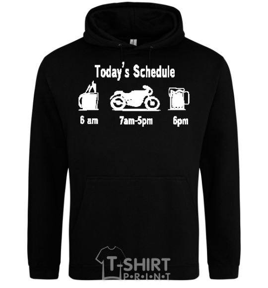 Men`s hoodie MOTORCYCLE DAY black фото