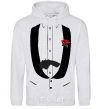 Men`s hoodie GUN ROSE FRAK sport-grey фото