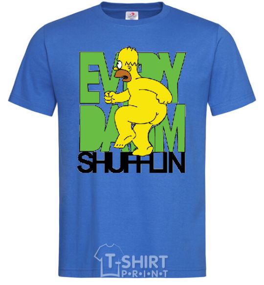 Men's T-Shirt SIMPSON NAKED royal-blue фото