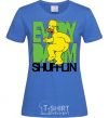 Women's T-shirt SIMPSON NAKED royal-blue фото