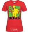 Women's T-shirt SIMPSON NAKED red фото