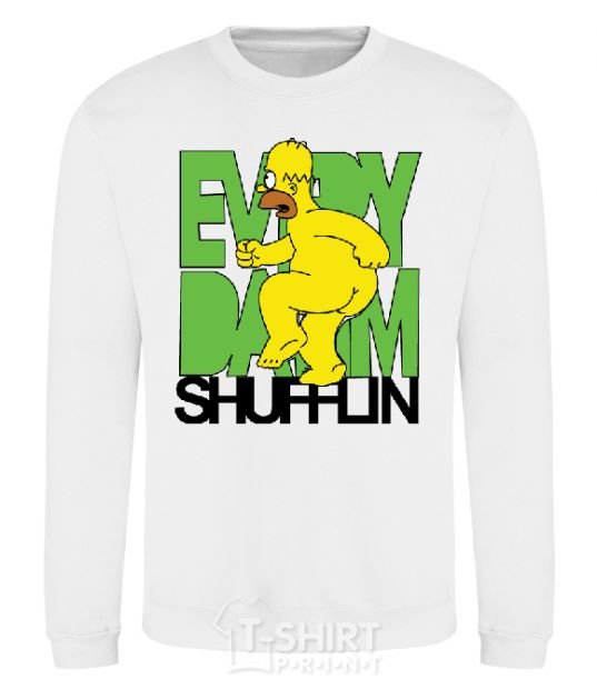 Sweatshirt SIMPSON NAKED White фото