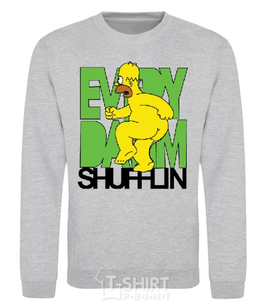 Sweatshirt SIMPSON NAKED sport-grey фото