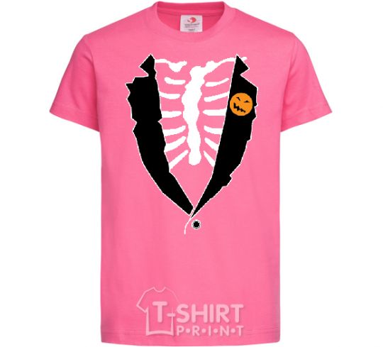 Kids T-shirt HALLOWEEN TAILCOAT heliconia фото