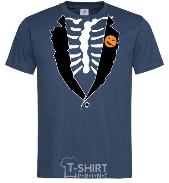 Men's T-Shirt HALLOWEEN TAILCOAT navy-blue фото