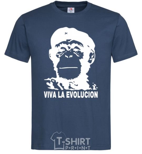 Men's T-Shirt VIVA LA EVOLUCION navy-blue фото