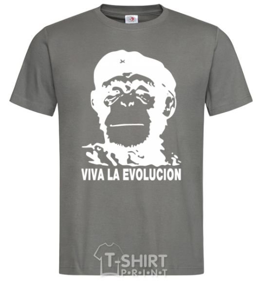 Men's T-Shirt VIVA LA EVOLUCION dark-grey фото