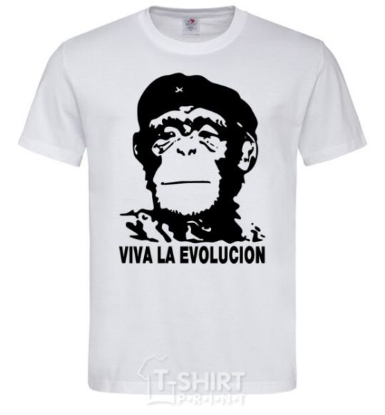 Men's T-Shirt VIVA LA EVOLUCION White фото