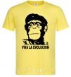 Men's T-Shirt VIVA LA EVOLUCION cornsilk фото