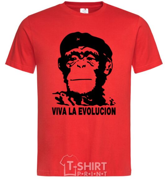 Men's T-Shirt VIVA LA EVOLUCION red фото