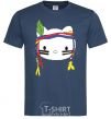 Men's T-Shirt HELLO KITTY INDIAN navy-blue фото