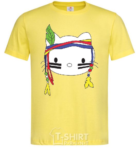 Мужская футболка HELLO KITTY INDIAN Лимонный фото