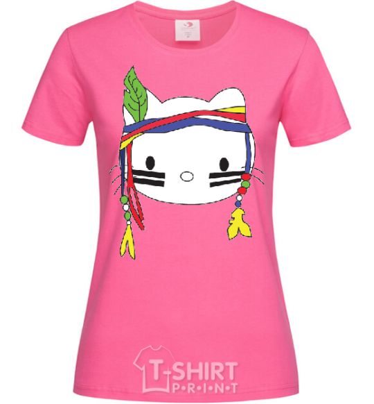 Women's T-shirt HELLO KITTY INDIAN heliconia фото